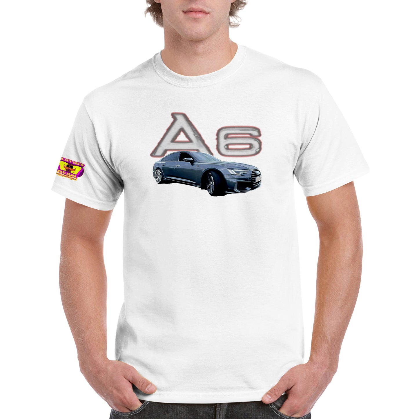 A6 The Big Shark!  Heavyweight Unisex Crewneck T-shirt