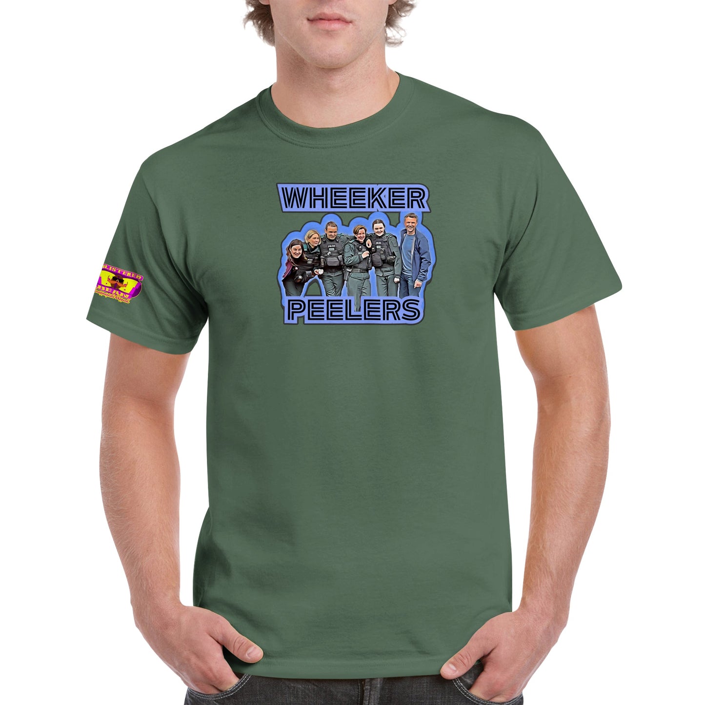 Wheeker Peelers Blue Lights season 1  Heavyweight Unisex Crewneck T-shirt