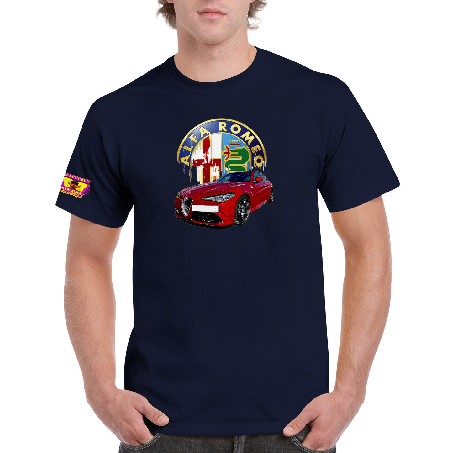 Alfa Romeo Heavyweight Unisex Crewneck T-shirt