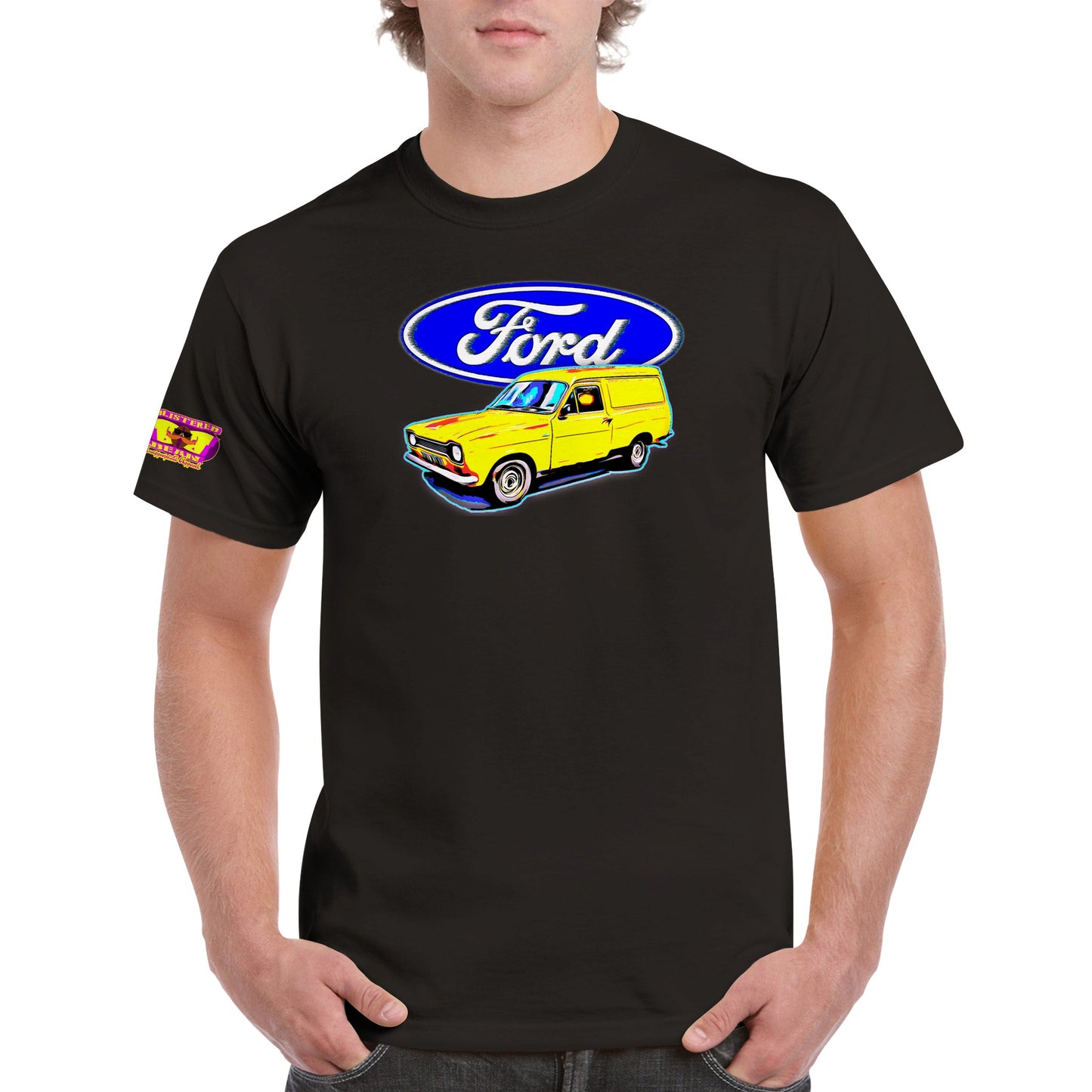 Ford Escort Van Mk1 Heavyweight Unisex Crewneck T-shirt