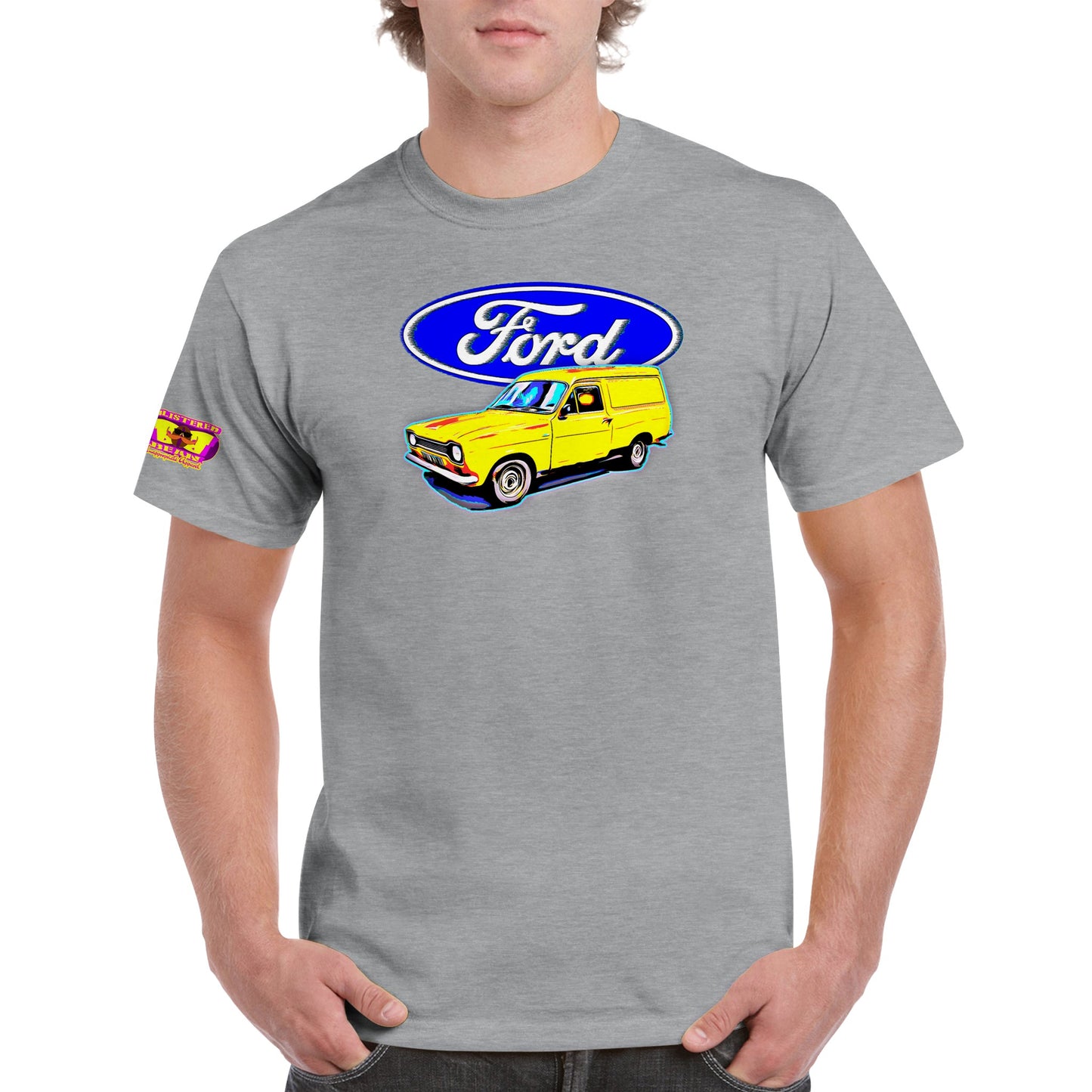 Ford Escort Van Mk1 Heavyweight Unisex Crewneck T-shirt