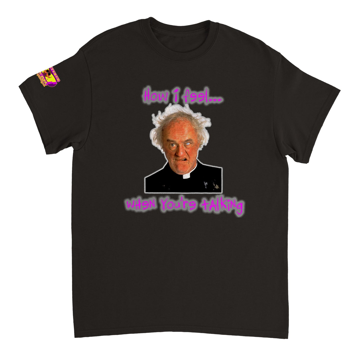 Father Jack, how I feel when you're talking. Heavyweight Unisex Crewneck T-shirt