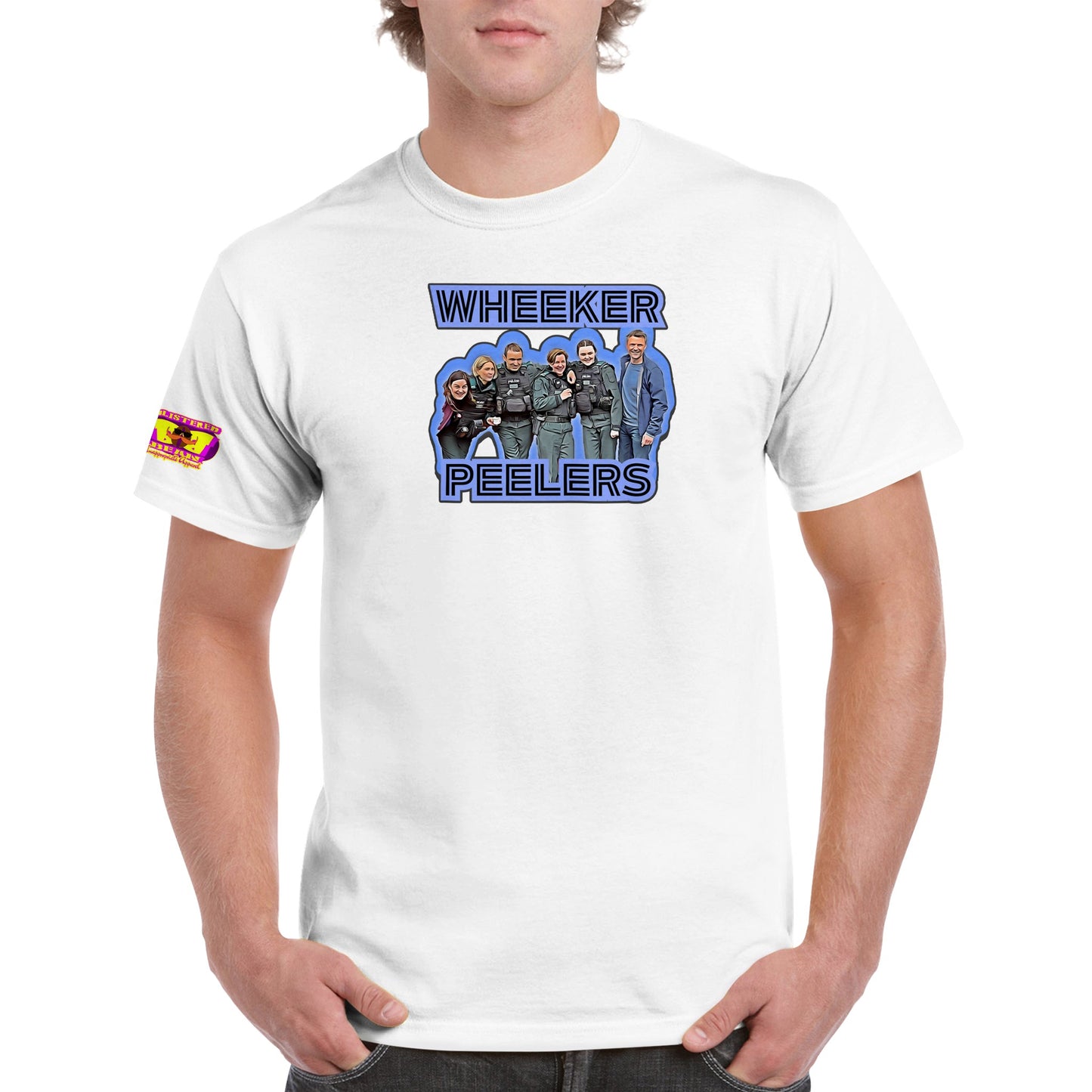 Wheeker Peelers Blue Lights season 1  Heavyweight Unisex Crewneck T-shirt