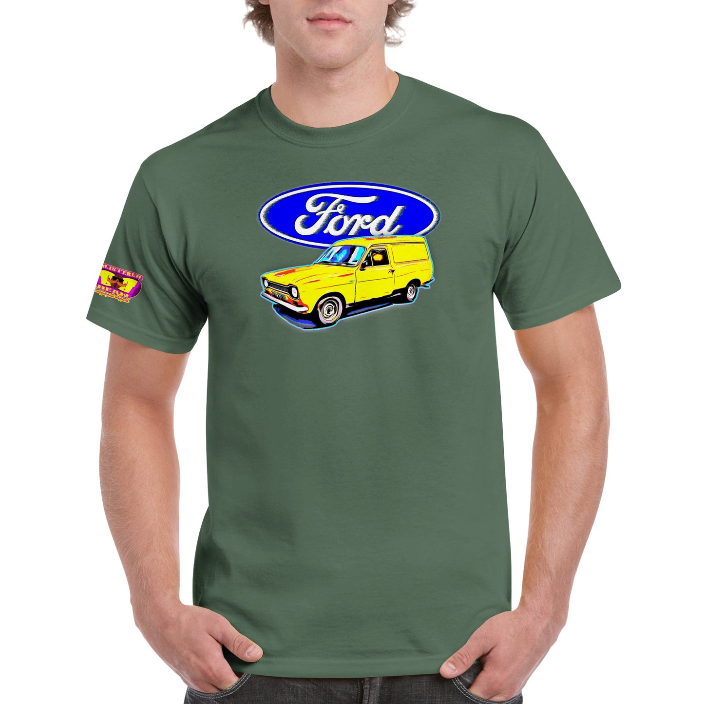 Ford Escort Van Mk1 Heavyweight Unisex Crewneck T-shirt