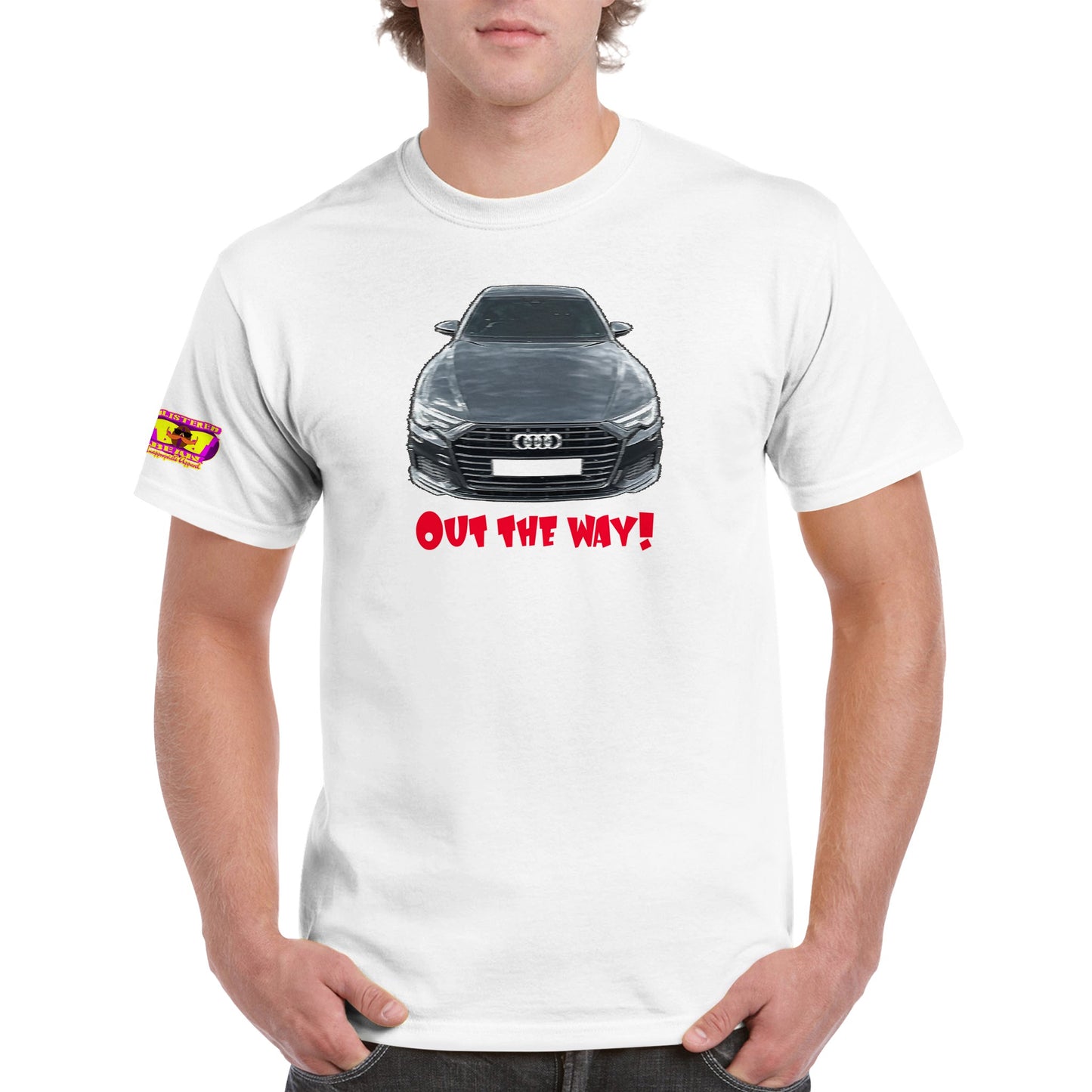 Audi A6 Out the way! Heavyweight Unisex Crewneck T-shirt