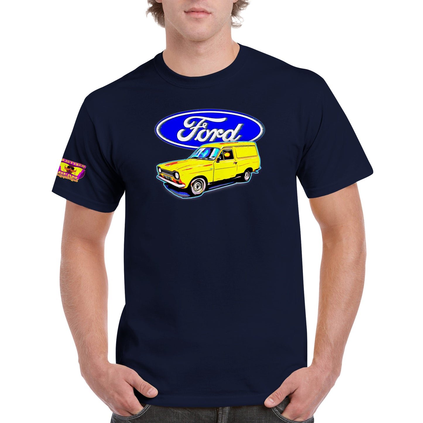 Ford Escort Van Mk1 Heavyweight Unisex Crewneck T-shirt