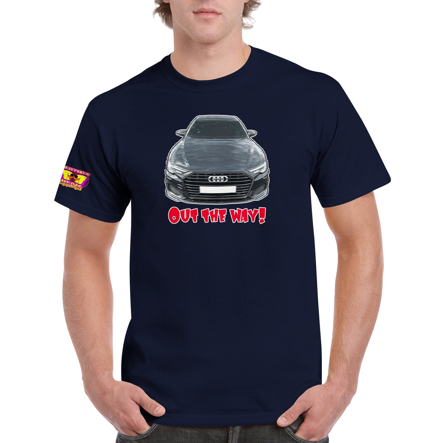 Audi A6 Out the way! Heavyweight Unisex Crewneck T-shirt