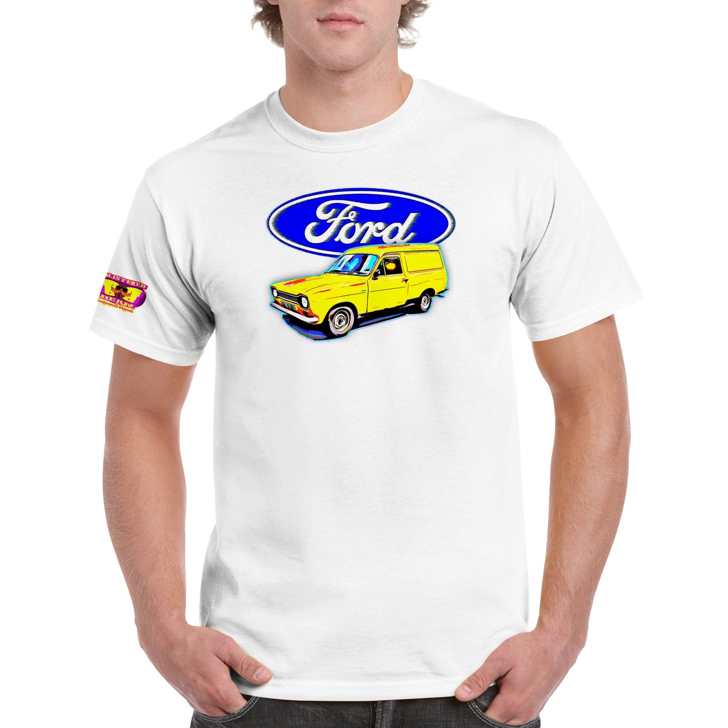 Ford Escort Van Mk1 Heavyweight Unisex Crewneck T-shirt