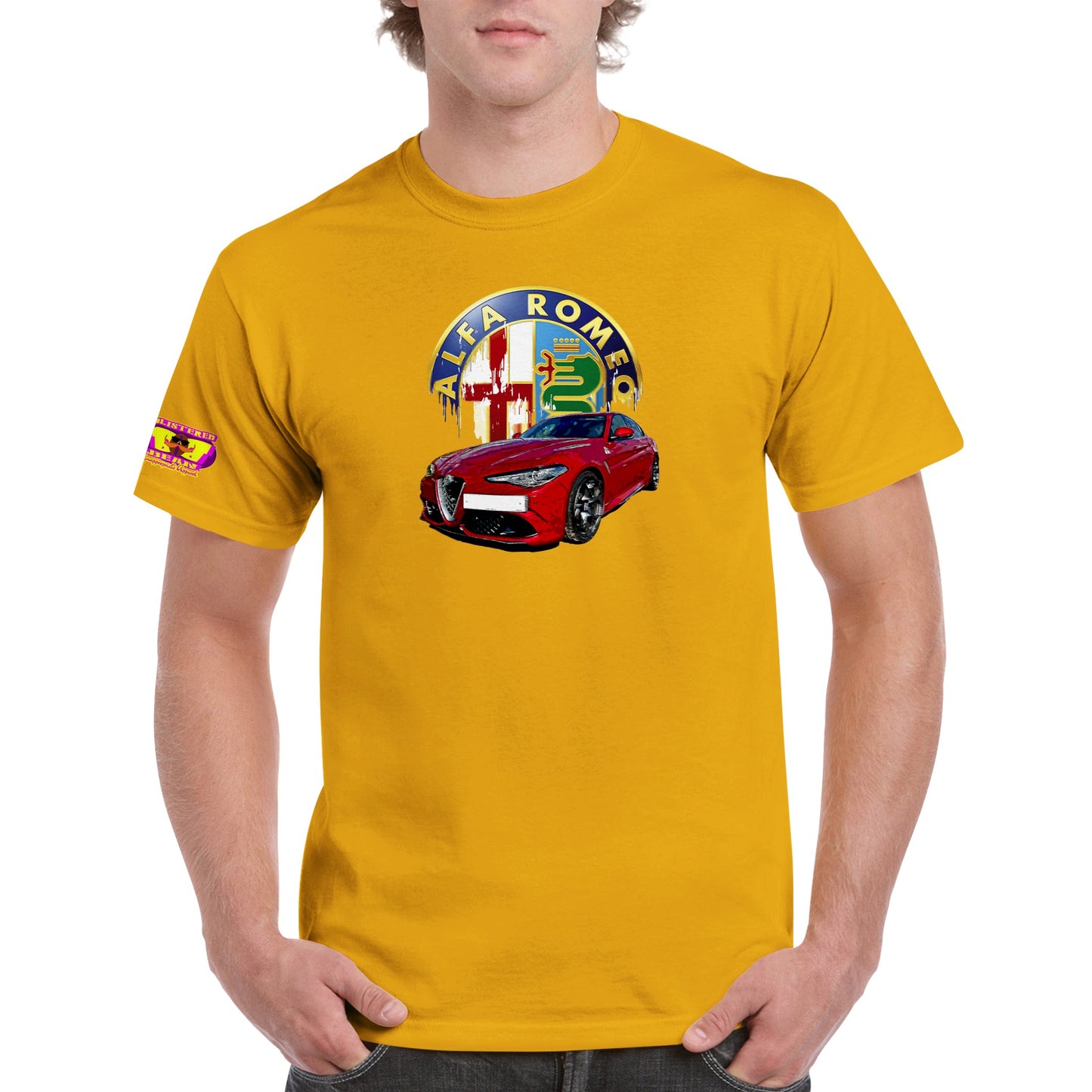 Alfa Romeo Heavyweight Unisex Crewneck T-shirt