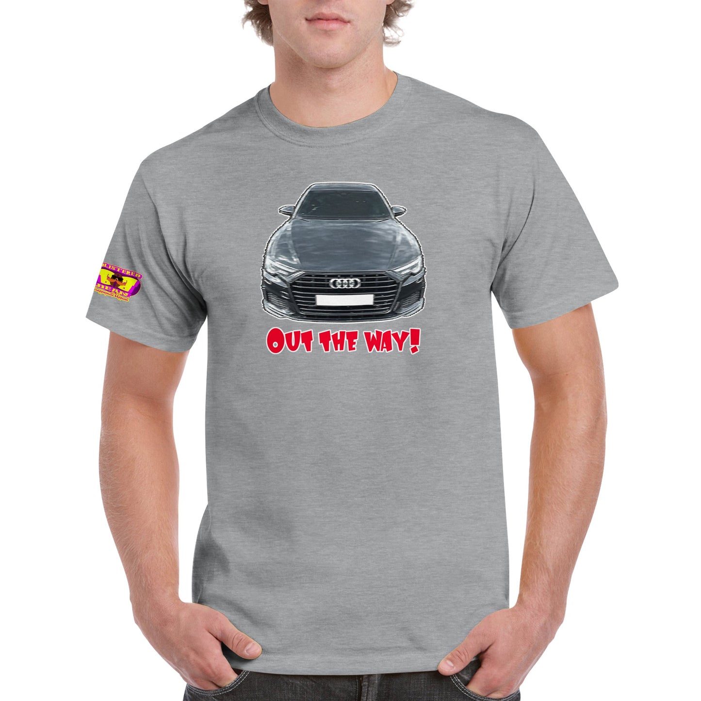 Audi A6 Out the way! Heavyweight Unisex Crewneck T-shirt