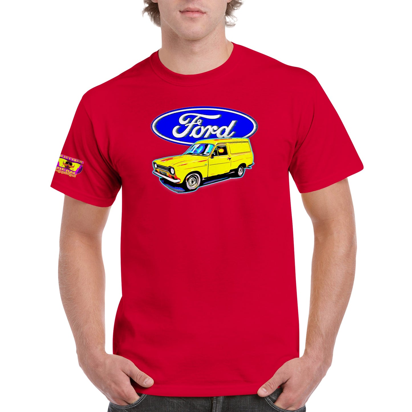 Ford Escort Van Mk1 Heavyweight Unisex Crewneck T-shirt