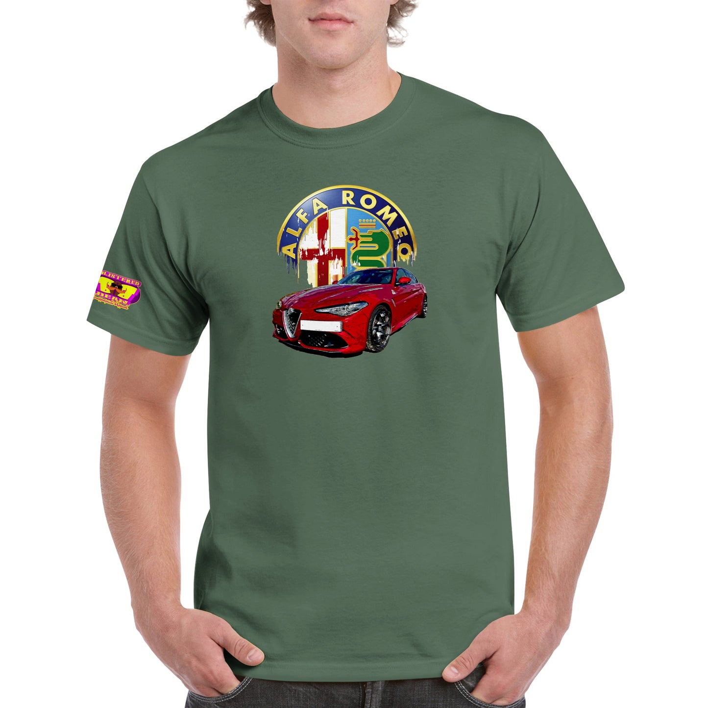 Alfa Romeo Heavyweight Unisex Crewneck T-shirt