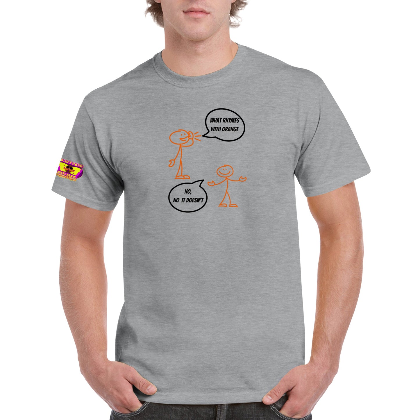 What Rhymes With Orange. No, No It Doesn't  Heavyweight Unisex Crewneck T-shirt