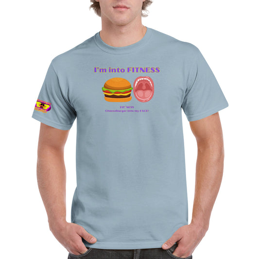 FIT' Ness cheeseburger into my face! Heavyweight Unisex Crewneck T-shirt