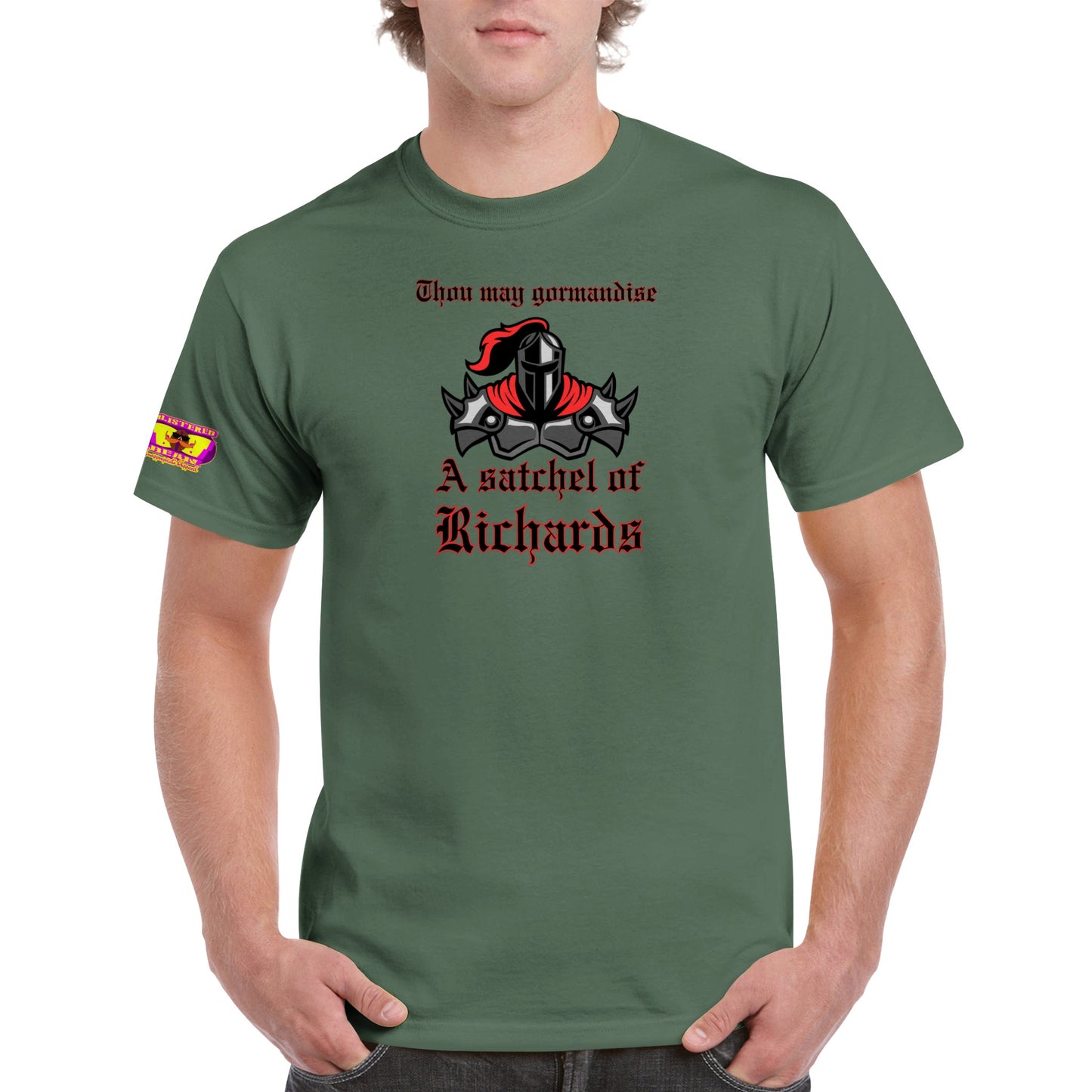 Thou may gormandise a satchel of Richards Heavyweight Unisex Crewneck T-shirt